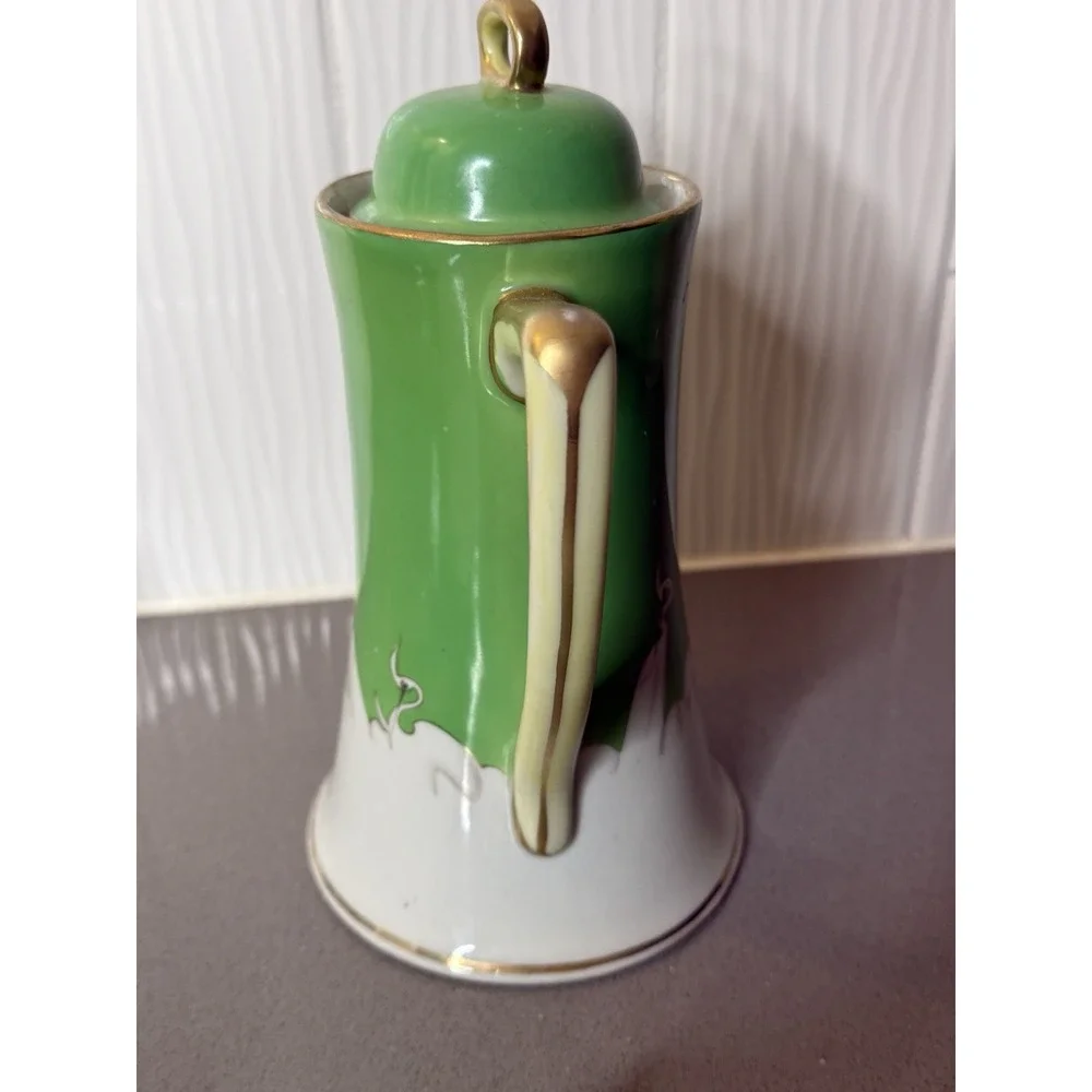 VTG Set 7 Tashiro Shoten Japan Art Deco Chocolate Coffee Pot Demitasse 1920-1930